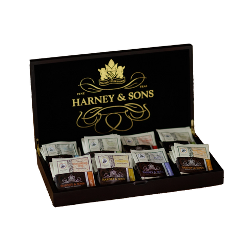 Dřevěná kazeta na čaj Harney & Sons, 8 slotů