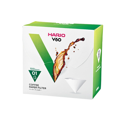 Hario V60-01 Filtry Bílé 100 ks