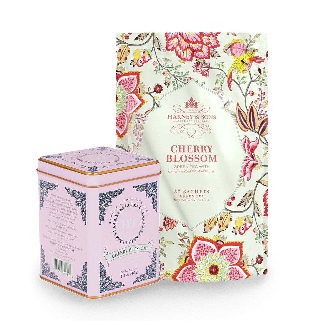 Cherry Blossom set of green teas