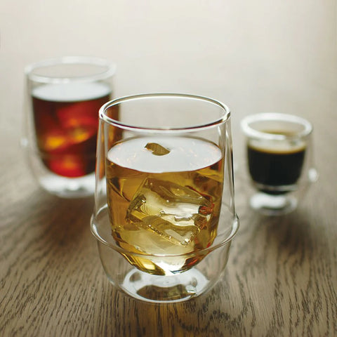 Kinto KRONOS dvoustěnná sklenička na ice tea 350 ml