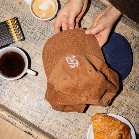 La Bohème Café Cap  Coffee Head / Brew Crew (with iconic Toucan) brown