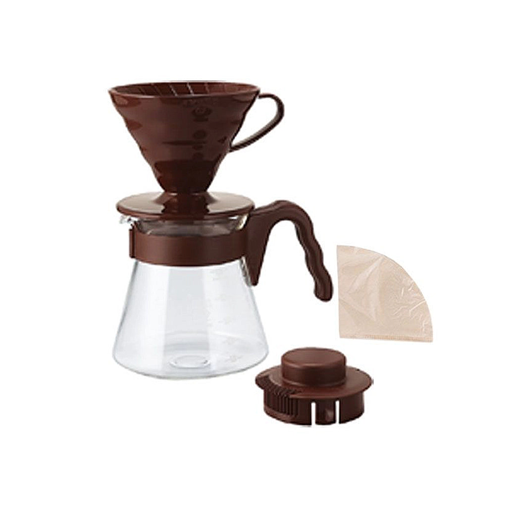 Hario V60 Pour Over Kit set hnědá