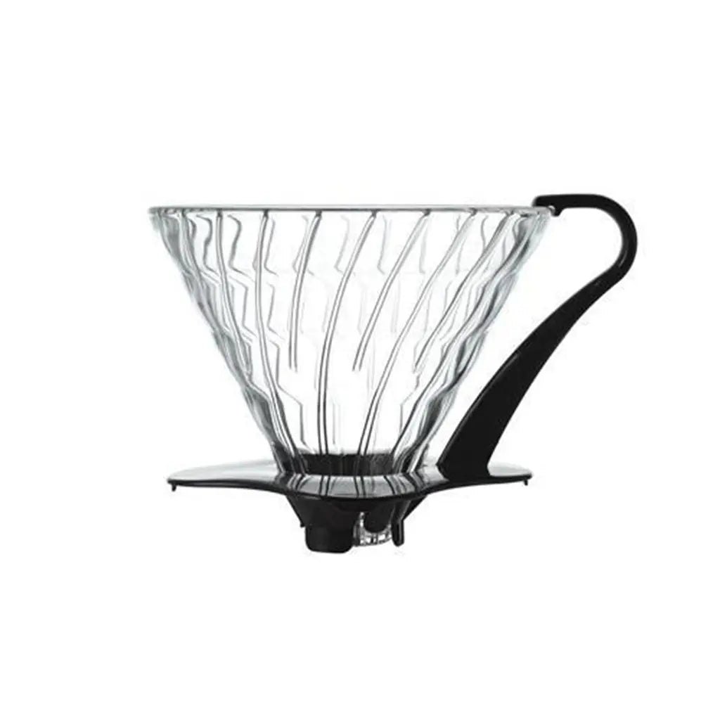 Hario V60-02 Skleněný Dripper - černý - La Boheme Cafe - Pražírna výběrové kávy