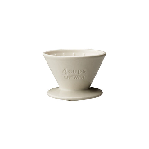 SCS dripper 4 cups porcelain white